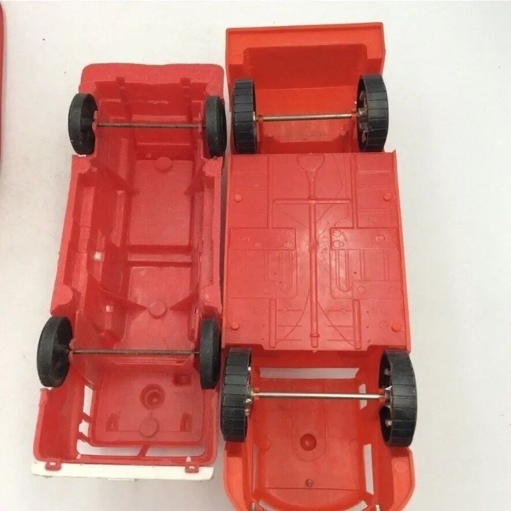 Red Plastic Paw Patrol Firefighter Marshal Chief Hat Plastic Firetrucks Lot 4